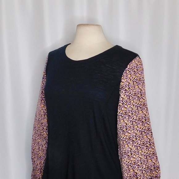 NWT!! ANTHROPOLOGIE Maybelle Tied Balloon Sleeve Top Floral Boho Retro Medium - Picture 9 of 16